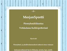 Tablet Screenshot of merjansportti.com